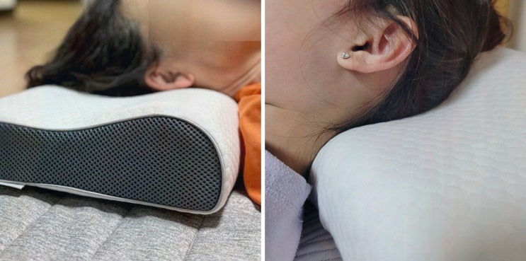메모리폼낮은베개, 닥터써클 경추베개로 거북목 편안해졌어요