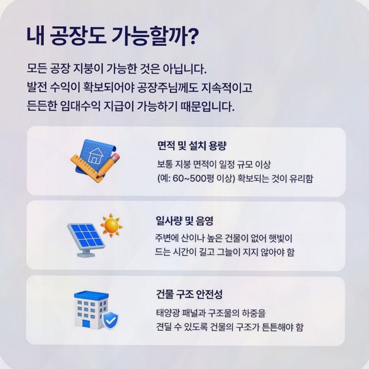 [솔라쉐어 2.0] 솔직후기, 공장 지붕 태양광 자가설치 대신 임대 선택한 이유