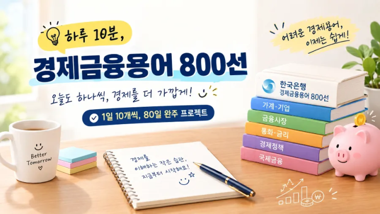 [경제용어] 한국은행 경제금융용어 800선 하루 10개 공부하기! DAY 34.📚 : 네이버 블로그