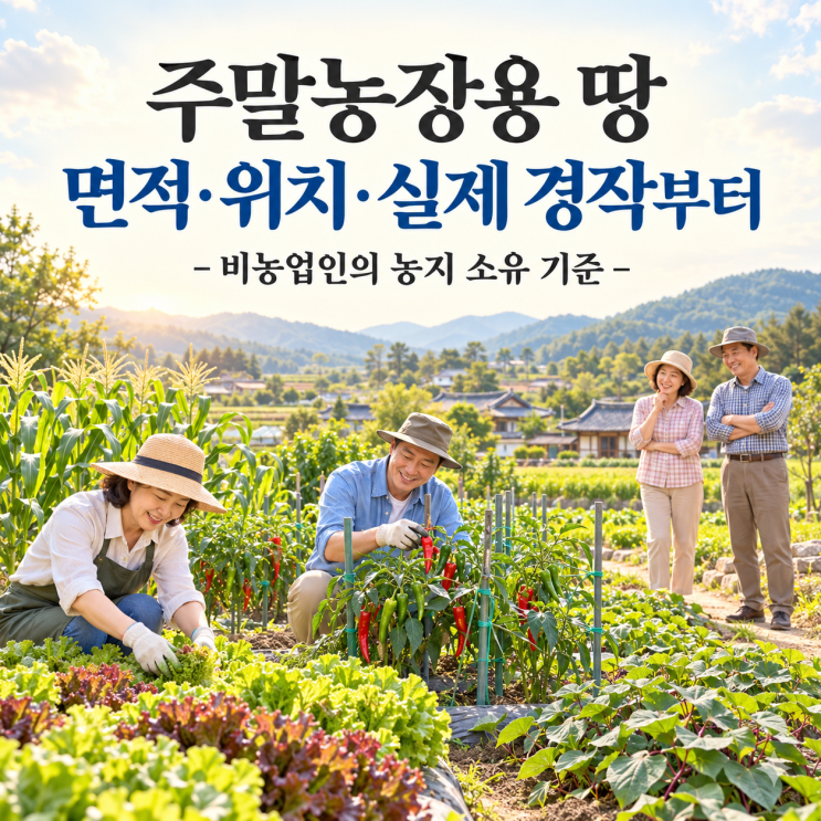 주말농장용으로 땅을 샀는데 괜찮을까?- 비농업인의 농지 소유 규칙 : 네이버 블로그