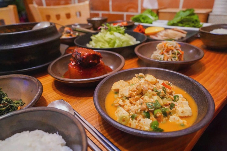 [황토집사람들] 대둔산맛집, 30년 황토집 청국장과 들꽃 카페 힐링