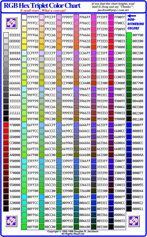 RGB 색상표(3) : 네이버 블로그