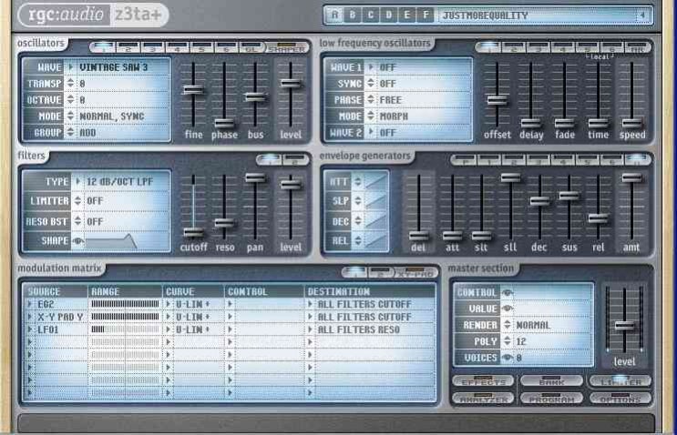 rgcAudio VSTi/DXi 「z3ta+ v1.1」 : 네이버 블로그
