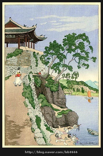 Riverside, Pyeng Yang, Korea (1925) 평양의 강변 : 네이버 블로그