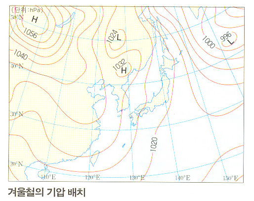 계절별 기압 배치도 : 네이버 블로그