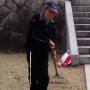 교토> 귀무덤 미미즈카를 관리하는 시미즈 노인 (85세, 2008년)