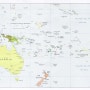 오세아니아 지도 Oceania map