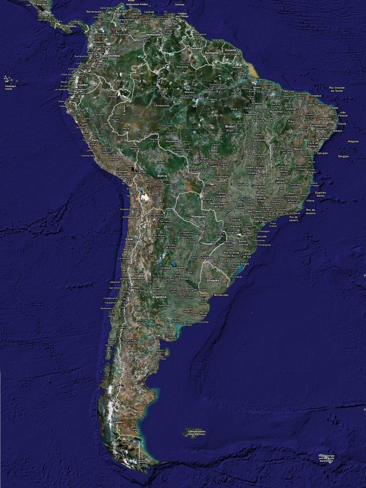 남미지도 south america : 네이버 블로그