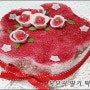 + 복분자 딸기 떡케이크 +
